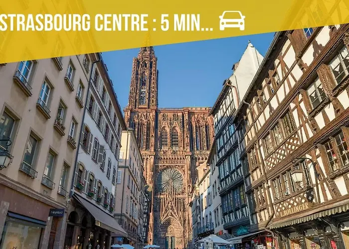 Cosy Aux Portes De Strasbourg - Tram アパート *
